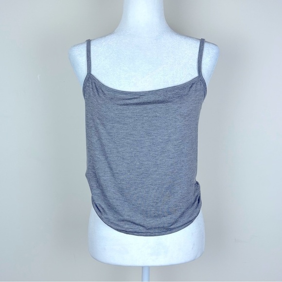 SKIMS | Skims Sleep Straight Neck Cropped Cami In Heather Grey | 4X. - Picture 3 of 7